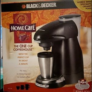 Black & Decker Home Cafe One cup coffeehouse Pods coffee maker